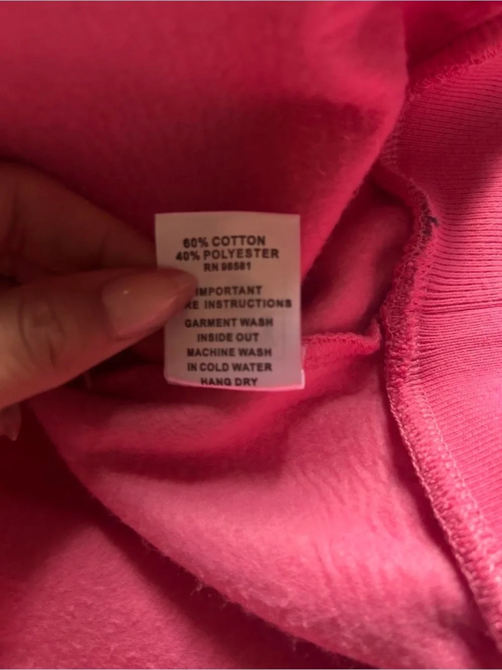 FB county Pink Zip-Up Hoodie with rhinestones